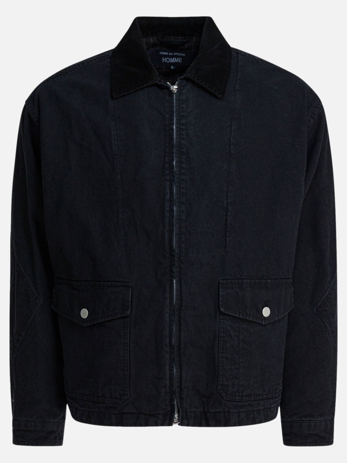 Giacche in denim Solid colour  Nero - Comme Des Garçons Homme Uomo | PDP | VIETTI Online Store | Zoom-Modal
