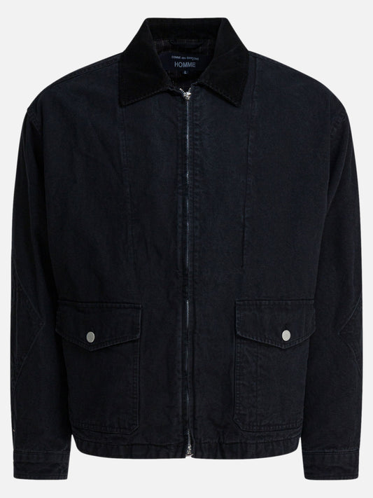Giacche in denim Solid colour  Nero - Comme Des Garçons Homme Uomo | PLP | VIETTI Online Store 
