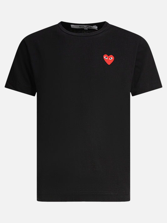 T-shirt girocollo Logo  Nero - Comme Des Garçons Play Uomo | PLP | VIETTI Online Store 
