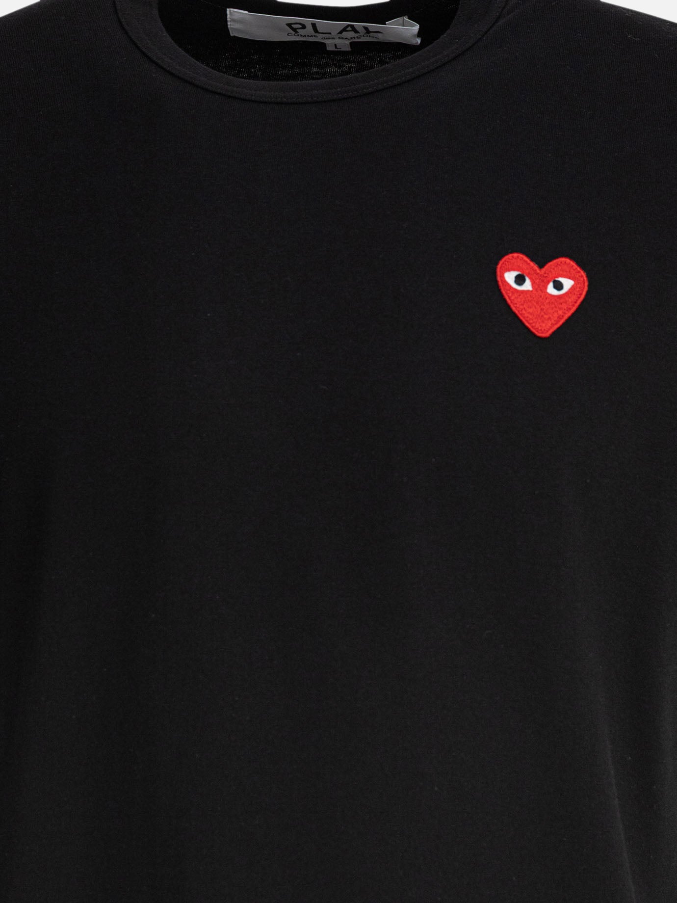 T-shirt girocollo Logo  Nero - Comme Des Garçons Play Uomo | PDP | VIETTI Online Store | Zoom-Modal_3
