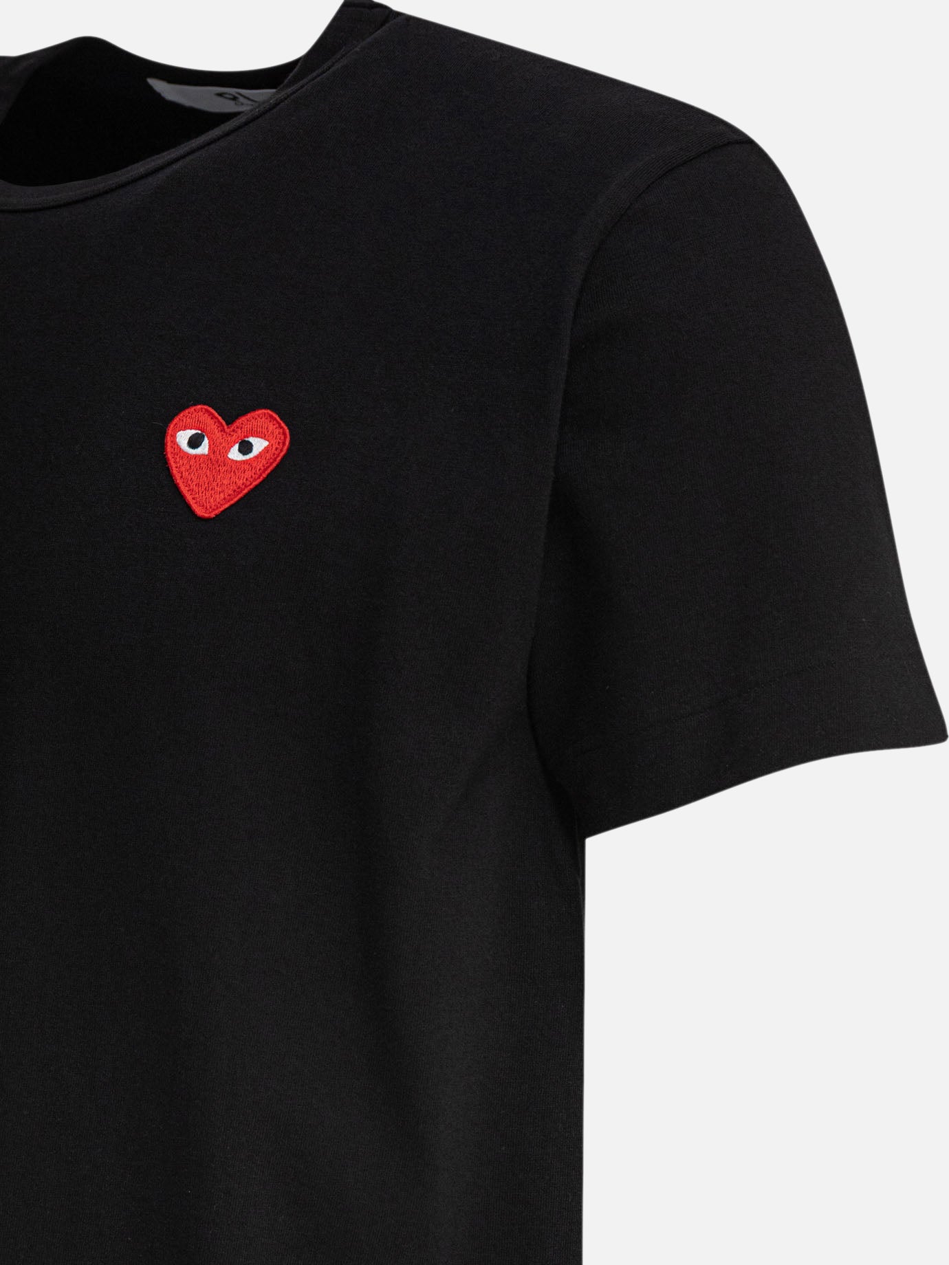 T-shirt girocollo Logo  Nero - Comme Des Garçons Play Uomo | PDP | VIETTI Online Store | thumbnail_4