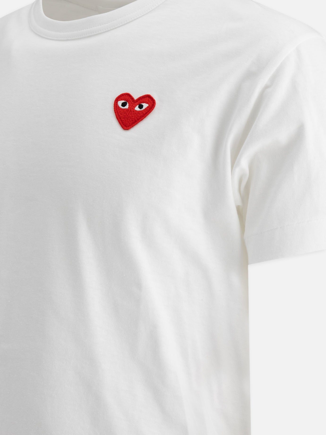 T-shirt girocollo Logo  Bianco - Comme Des Garçons Play Uomo | PDP | VIETTI Online Store | Zoom-Modal_4
