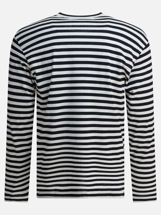 T-shirt girocollo Striped  Nero - Comme Des Garçons Play Uomo | PLP | VIETTI Online Store | 2
