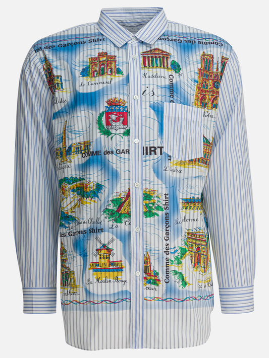 Camicie casual Graphics  Azzurro - Comme Des Garçons Shirt Uomo | PLP | VIETTI Online Store 
