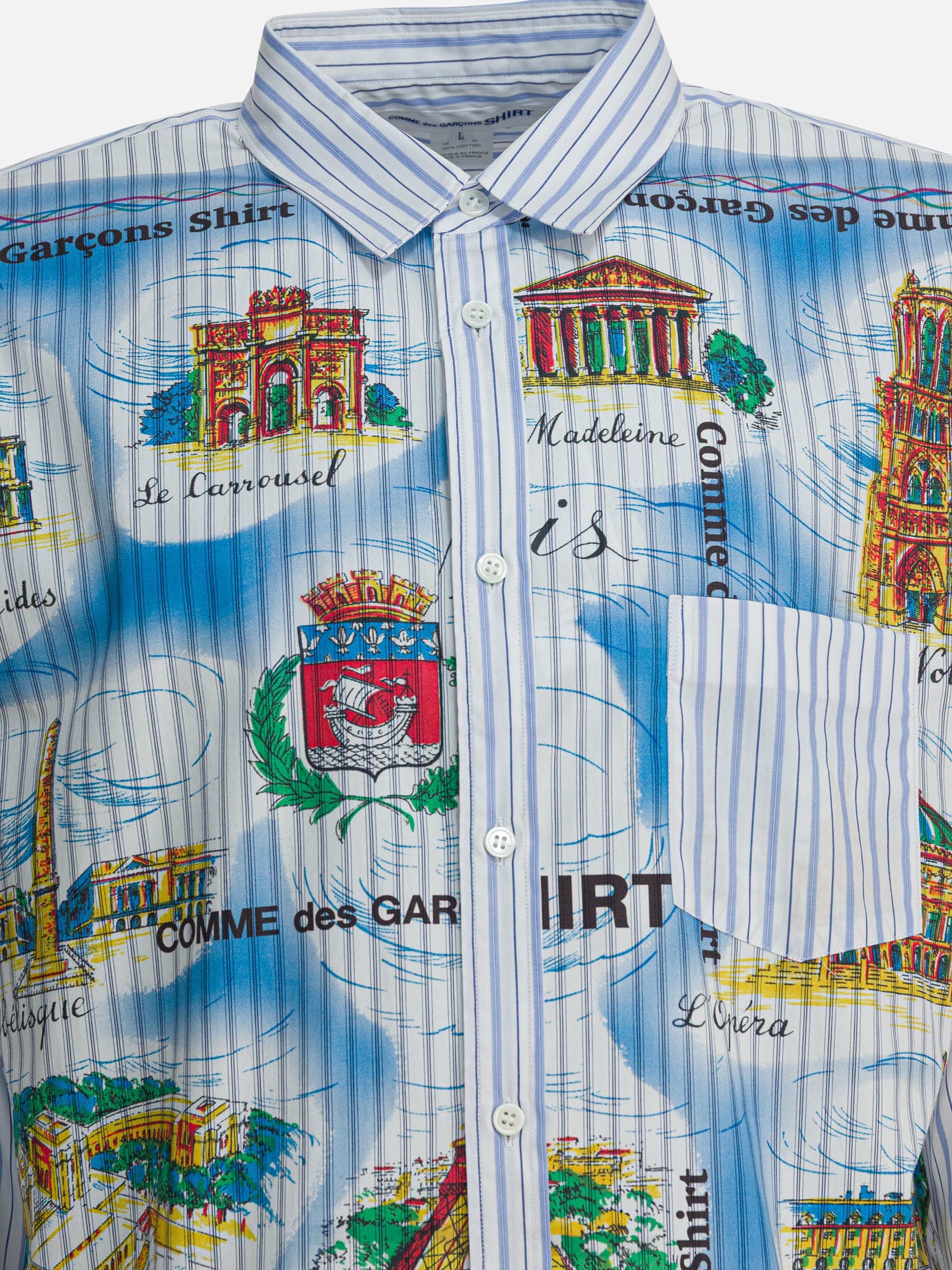 Camicie casual Graphics  Azzurro - Comme Des Garçons Shirt Uomo | PDP | VIETTI Online Store | thumbnail_3