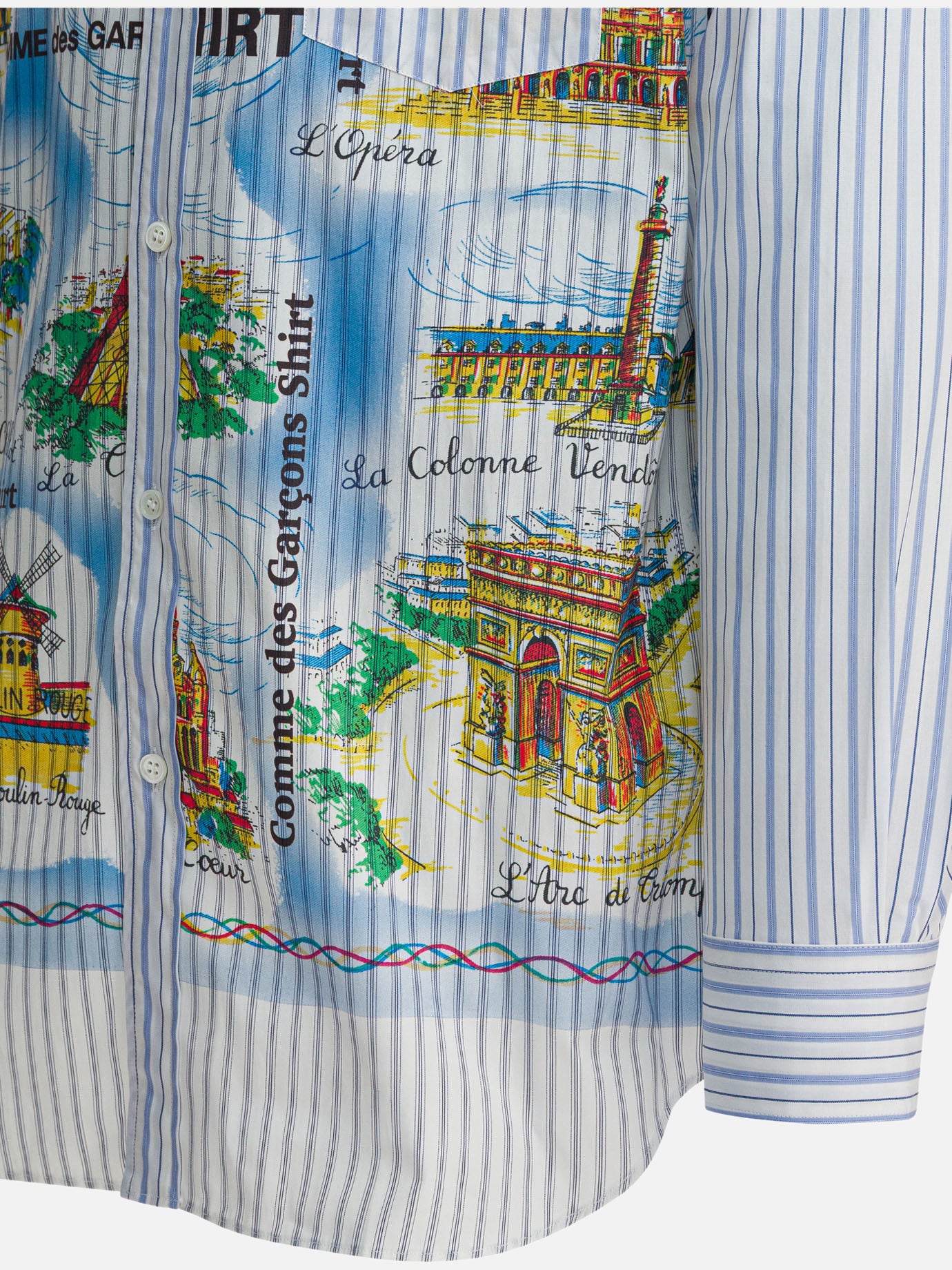 Camicie casual Graphics  Azzurro - Comme Des Garçons Shirt Uomo | PDP | VIETTI Online Store | Zoom-Modal_4
