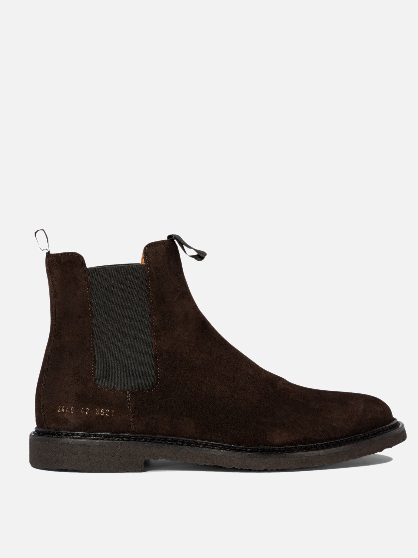 Chelsea boots 100% suede - 100% rubber  Brown - Common Projects Men | PDP | VIETTI Online Store | thumbnail