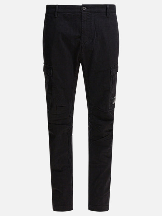 Pantaloni cargo & parachute Logo  Nero - C.P. Company Uomo | PLP | VIETTI Online Store 
