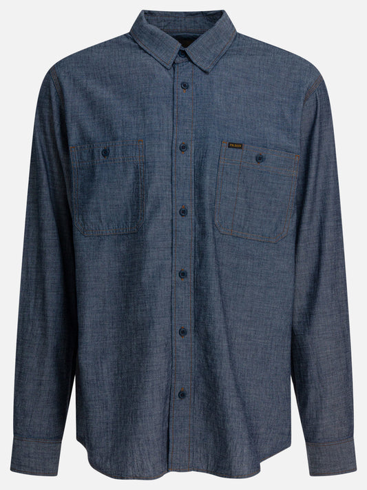 Camicie casual Solid colour  Blu - Filson Uomo | PLP | VIETTI Online Store 
