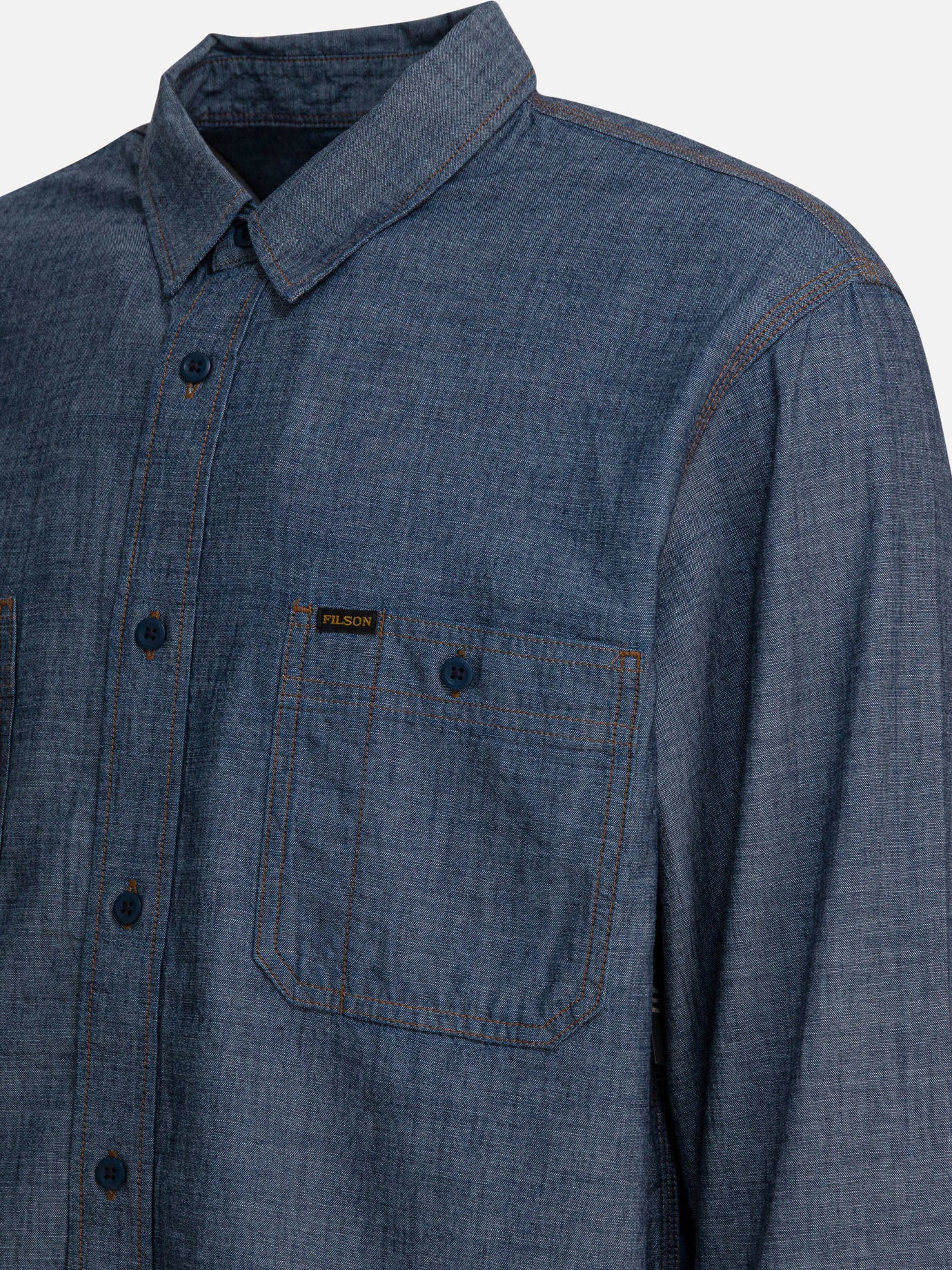 Casual shirts Solid colour  Blue - Filson Men | PDP | VIETTI Online Store | Zoom-Modal_4
