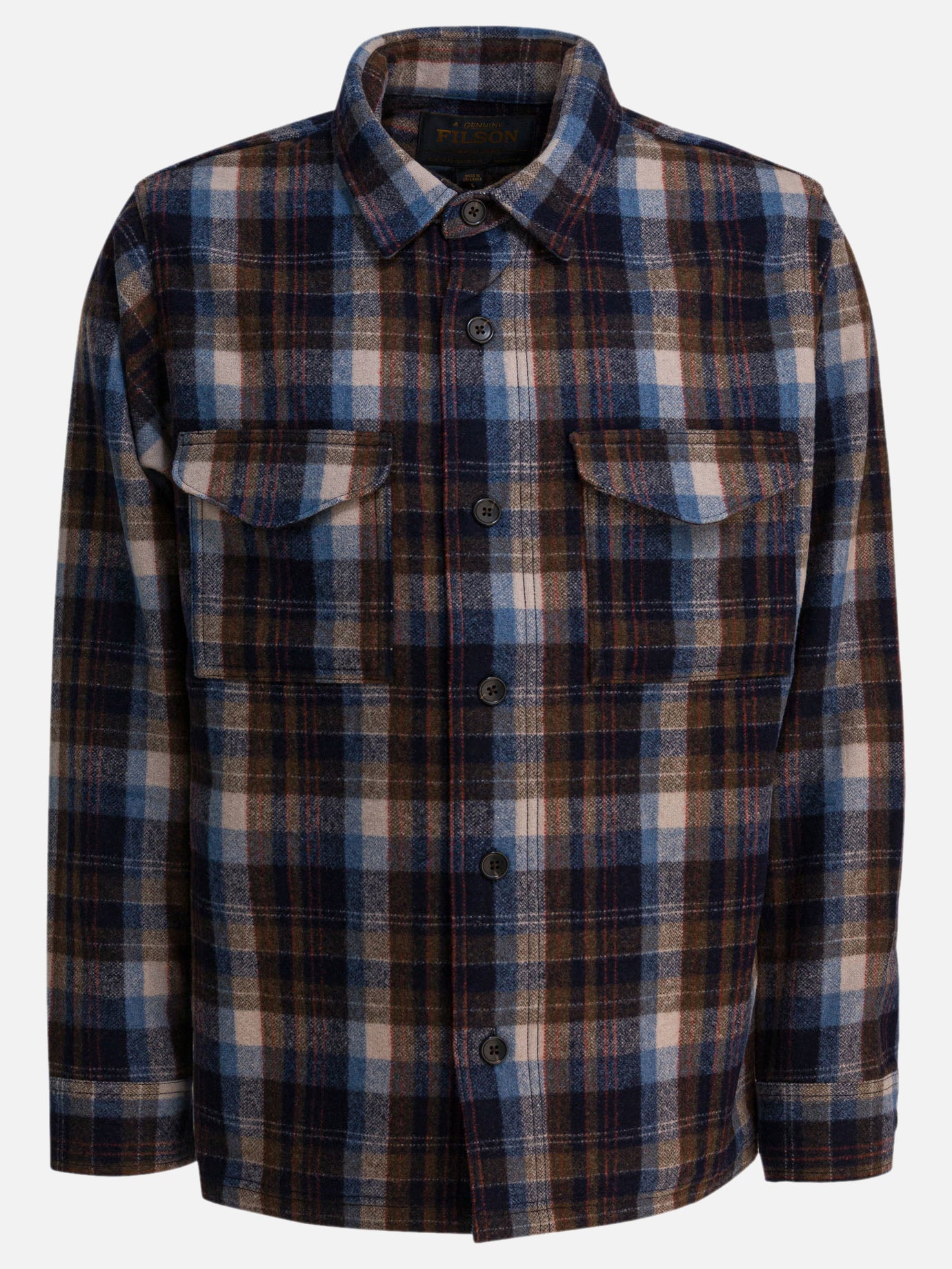Overshirt jackets Check  Brown - Filson Men | PDP | VIETTI Online Store | Zoom-Modal

