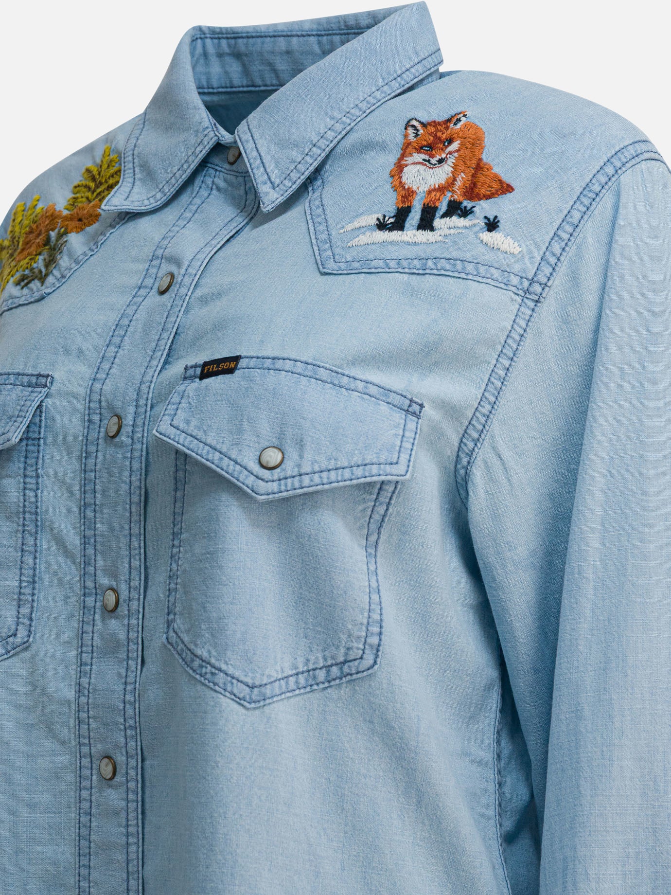 Casual shirts Solid colour  Light blue - Filson Women | PDP | VIETTI Online Store | Zoom-Modal_4
