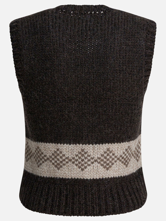 Gilet Textured knit  Marrone - Filson Donna | PLP | VIETTI Online Store | 2
