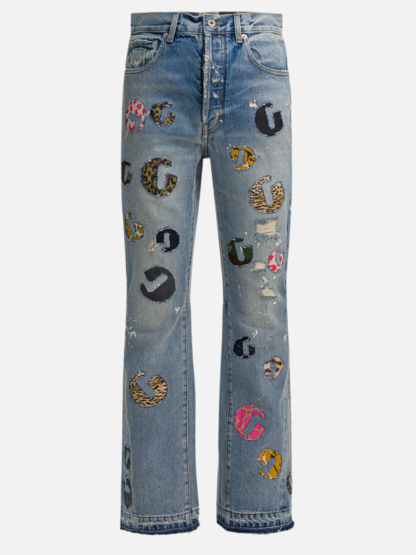 Jeans svasati Solid colour  Azzurro - Gallery Dept. Uomo | PDP | VIETTI Online Store | Zoom-Modal
