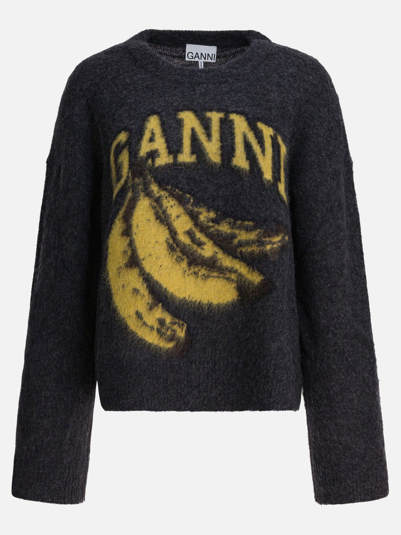 Maglioni girocollo Logo  Nero - Ganni Donna | PDP | VIETTI Online Store | Zoom-Modal
