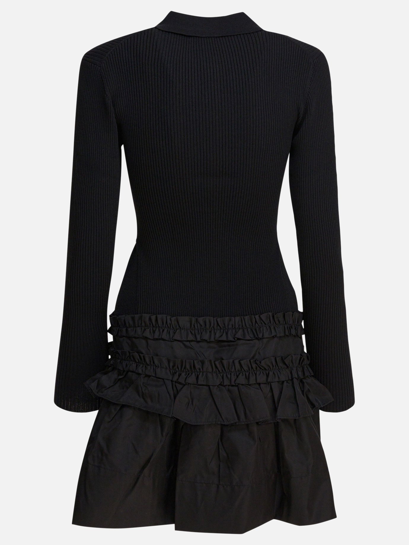 Mini dresses Solid colour  Black - Ganni Women | PDP | VIETTI Online Store | thumbnail_2