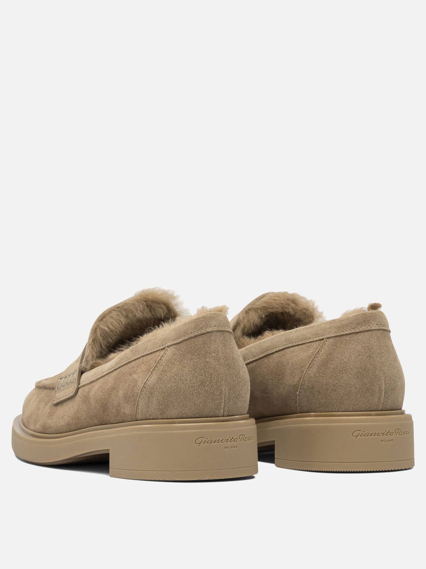 Mocassini 100% calf leather - 100% rubber  Beige - Gianvito Rossi Donna | PDP | VIETTI Online Store | thumbnail_4