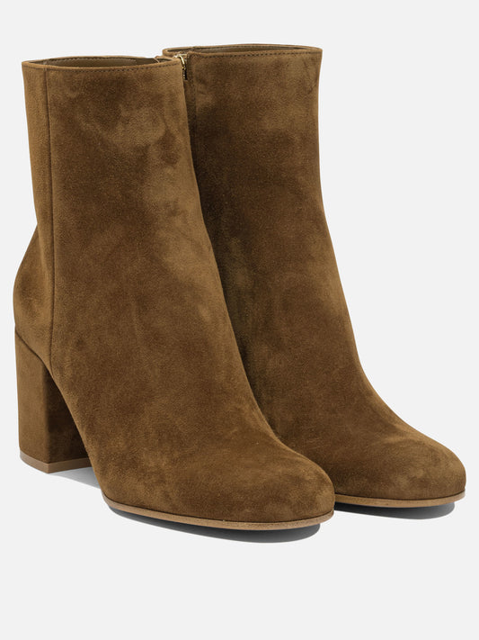 Stivaletti con zip 100% suede - 100% leather  Marrone - Gianvito Rossi Donna | PLP | VIETTI Online Store | 2
