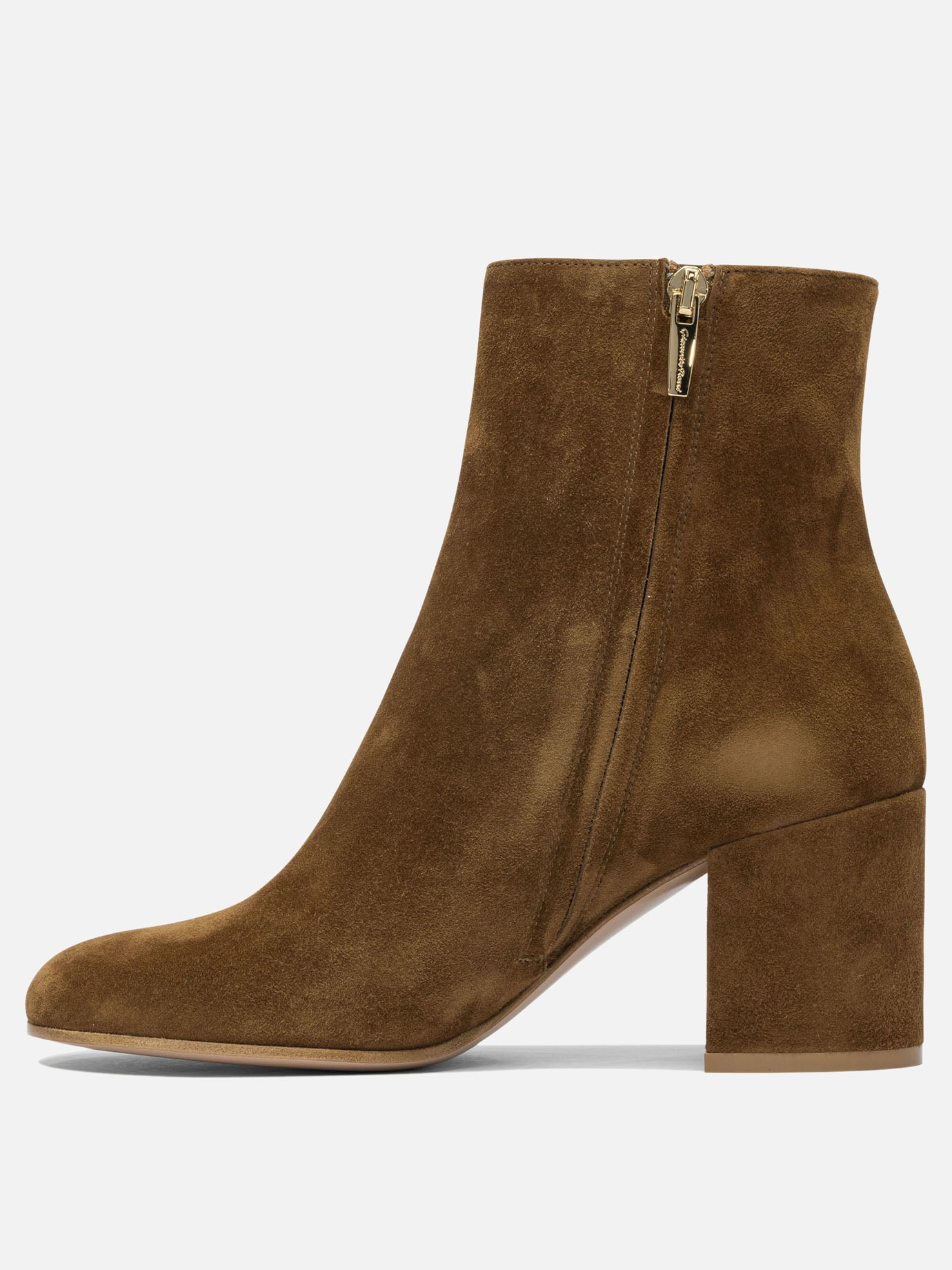 Zipped boots 100% suede - 100% leather  Brown - Gianvito Rossi Women | PDP | VIETTI Online Store | Zoom-Modal_3
