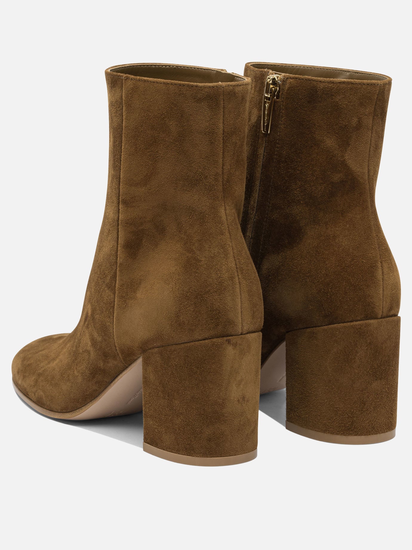 Zipped boots 100% suede - 100% leather  Brown - Gianvito Rossi Women | PDP | VIETTI Online Store | Zoom-Modal_4
