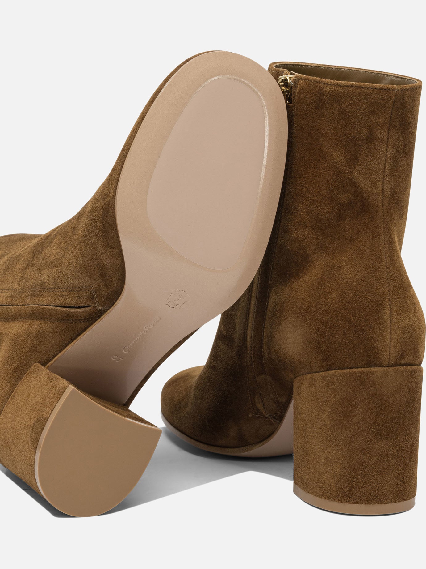 Zipped boots 100% suede - 100% leather  Brown - Gianvito Rossi Women | PDP | VIETTI Online Store | Zoom-Modal_5
