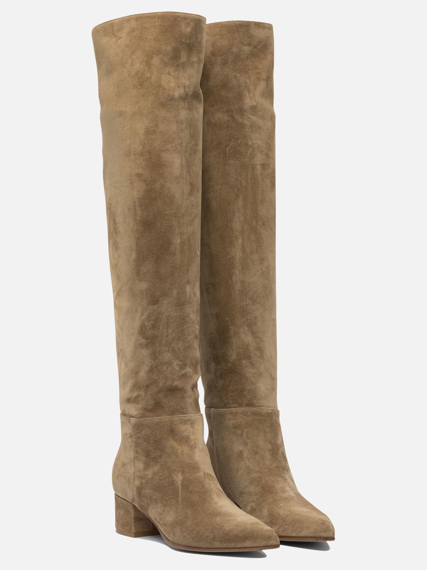 Sopra al ginocchio 100% suede - 100% leather  Beige - Gianvito Rossi Donna | PDP | VIETTI Online Store | Zoom-Modal_2
