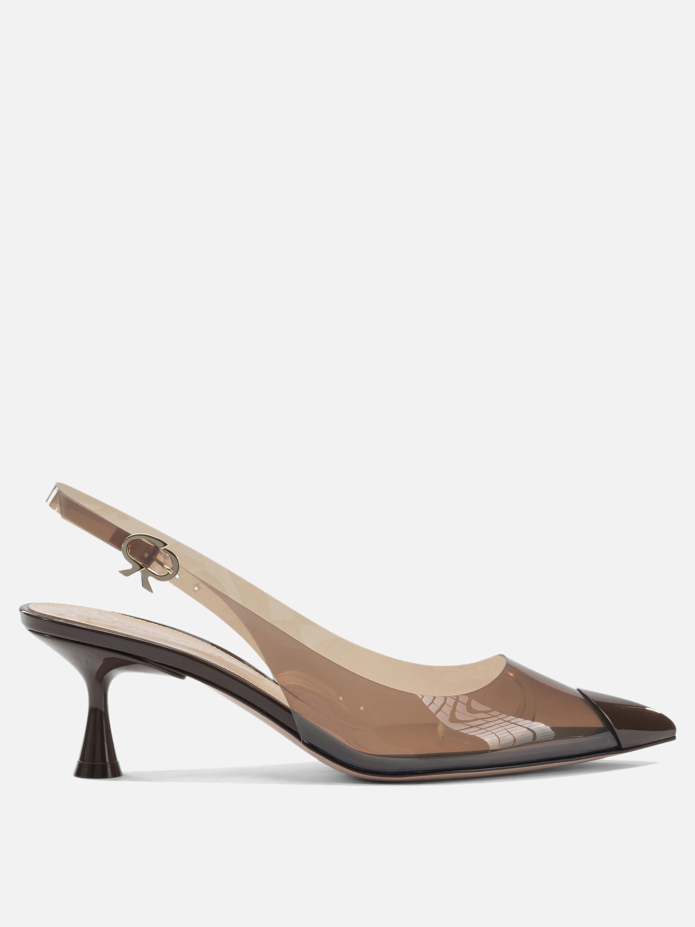 Slingbacks 100% poliurethane  Brown - Gianvito Rossi Women | PDP | VIETTI Online Store | Zoom-Modal
