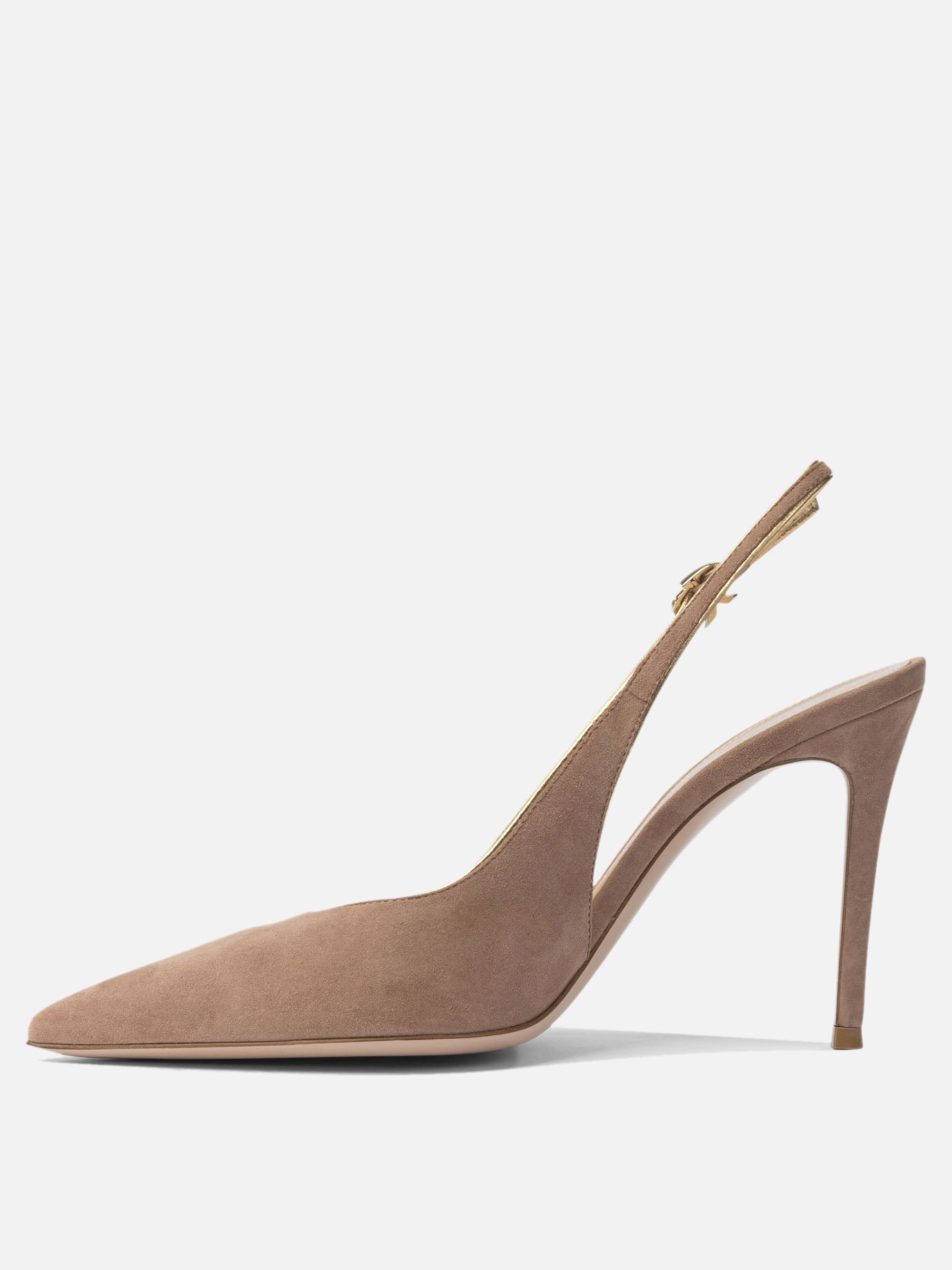 Slingbacks 100% suede - 100% leather  Pink - Gianvito Rossi Women | PDP | VIETTI Online Store | Zoom-Modal_3

