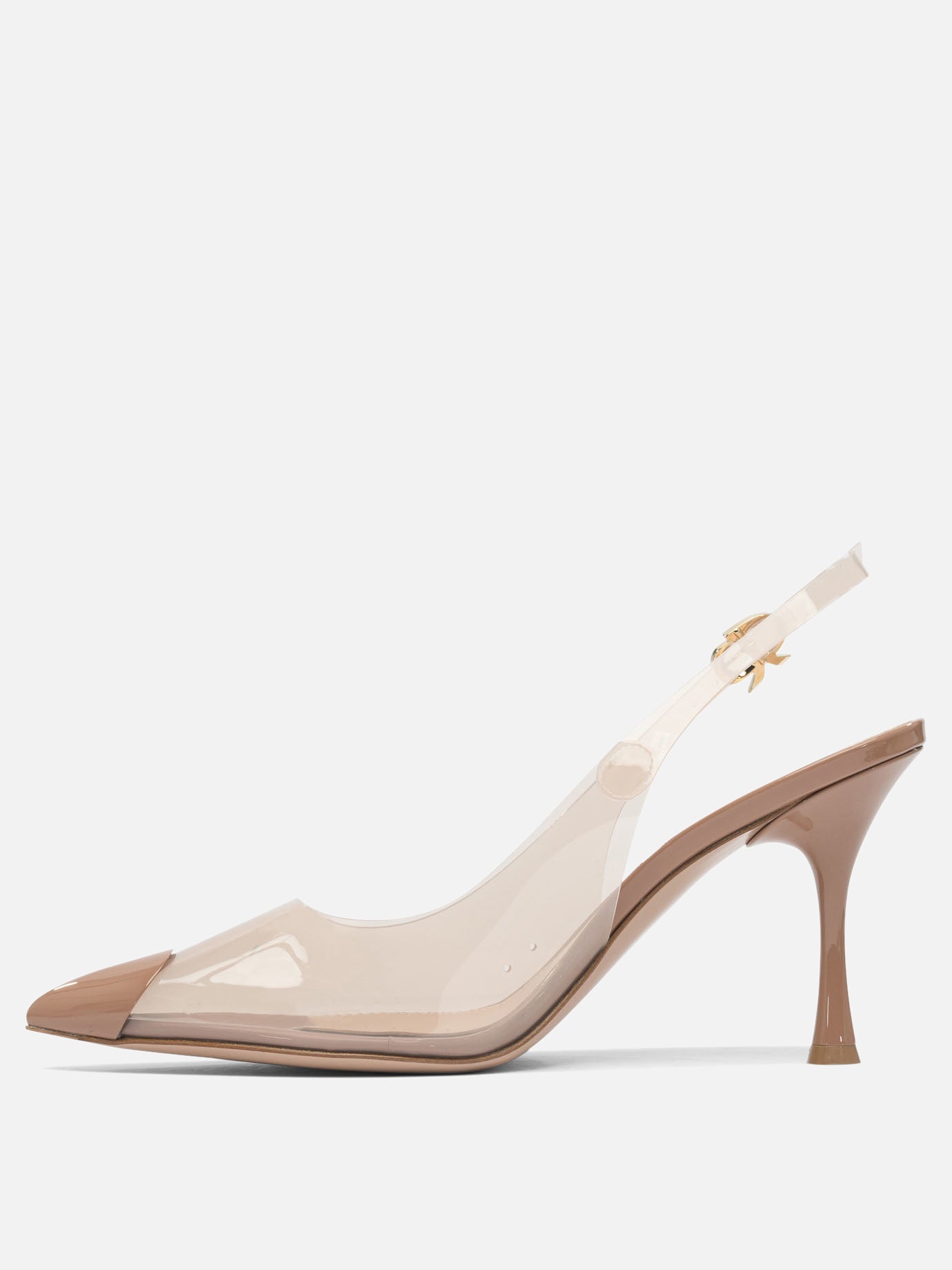 Slingbacks 100% polyurethane - 100% leather  Beige - Gianvito Rossi Women | PDP | VIETTI Online Store | thumbnail_3