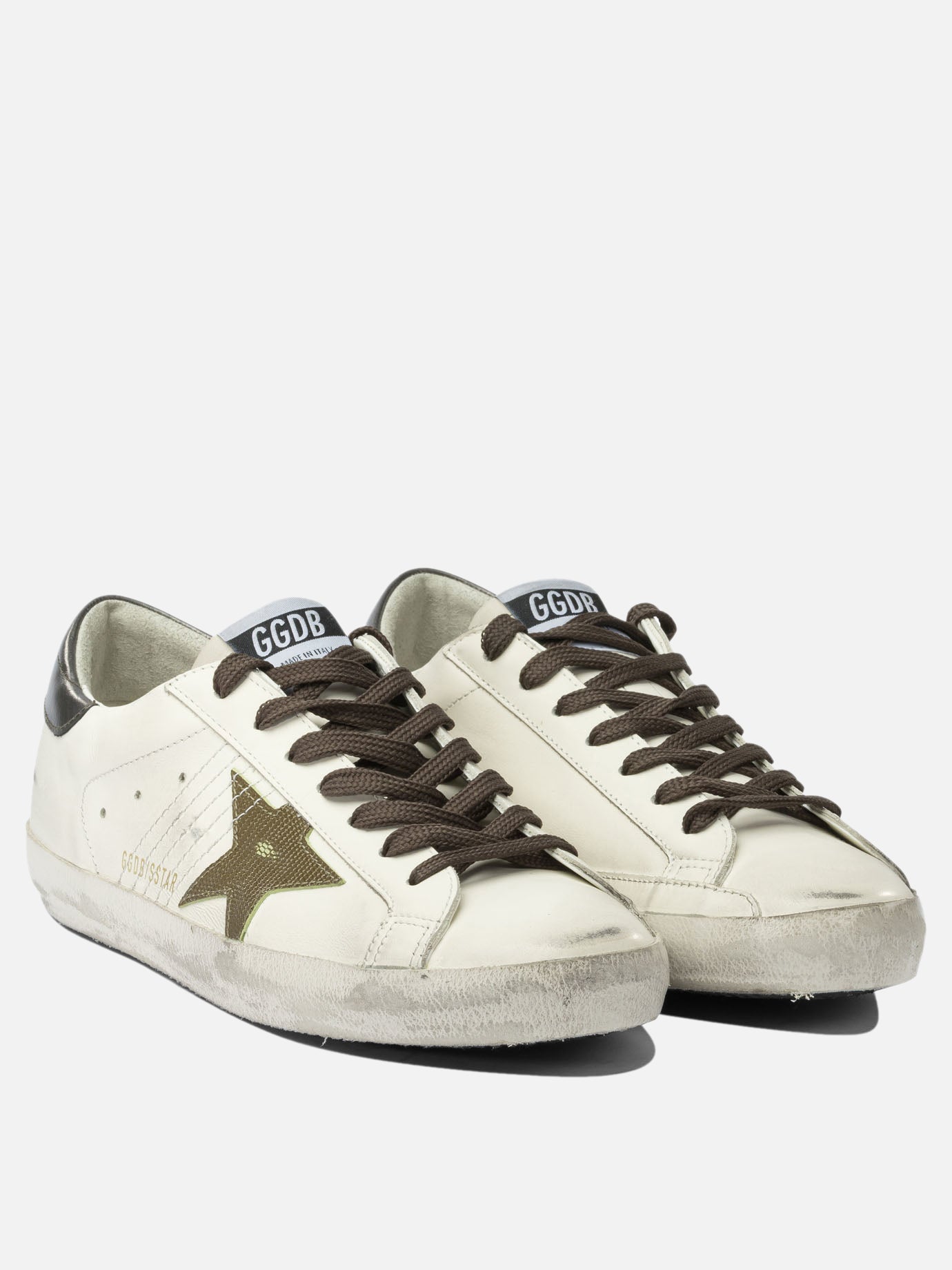 Sneaker basse 100% leather - 100% rubber  Bianco - Golden Goose Uomo | PDP | VIETTI Online Store | thumbnail_2