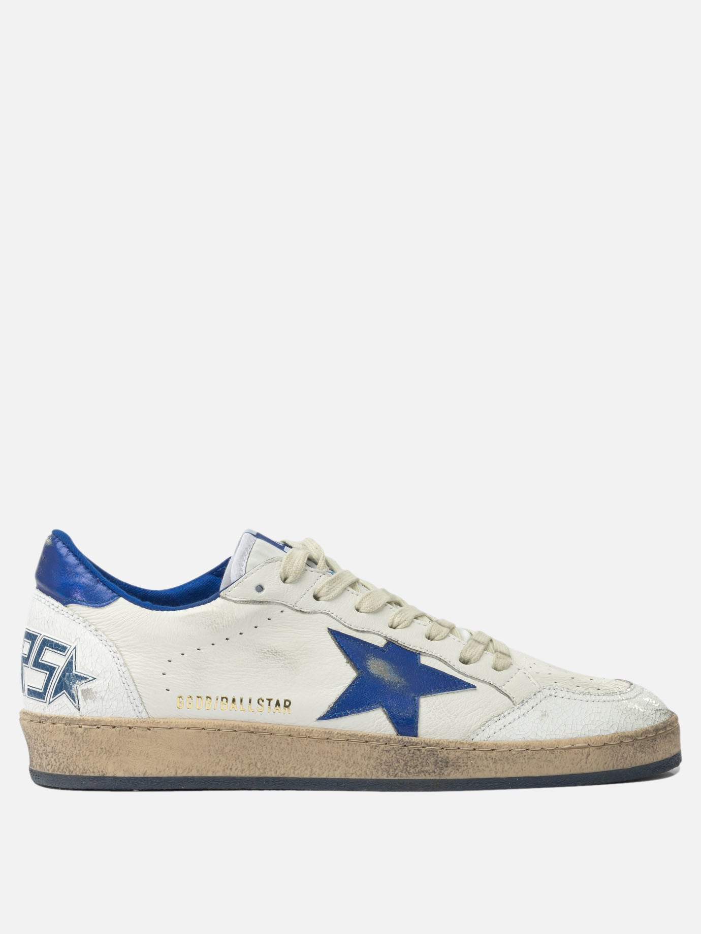 Low top sneakers 66% goat leather 19% cow leather 8% polyamide 7% ovine leather - 100% rubber  Blue - Golden Goose Men | PDP | VIETTI Online Store | Zoom-Modal
