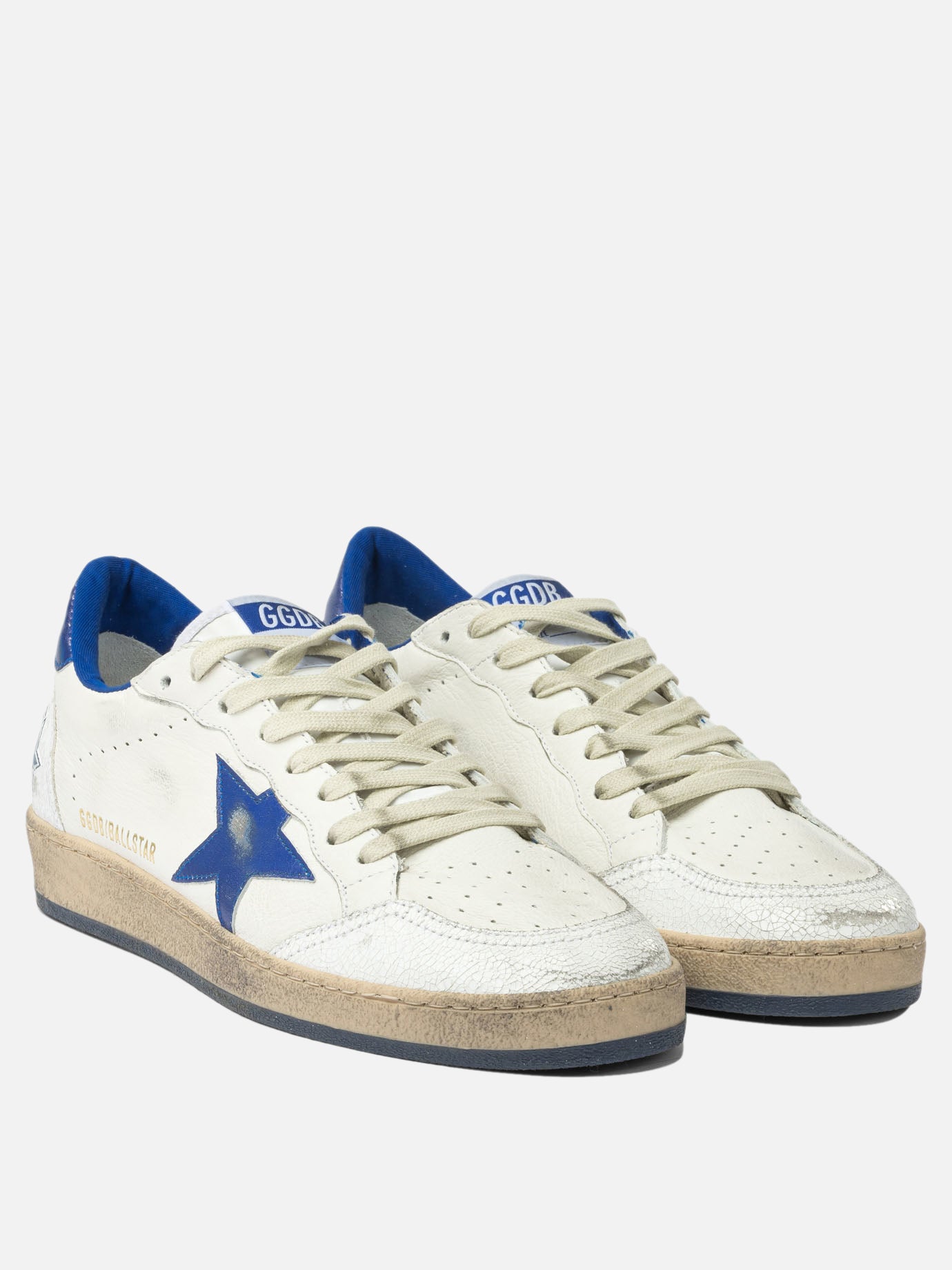 Low top sneakers 66% goat leather 19% cow leather 8% polyamide 7% ovine leather - 100% rubber  Blue - Golden Goose Men | PDP | VIETTI Online Store | thumbnail_2