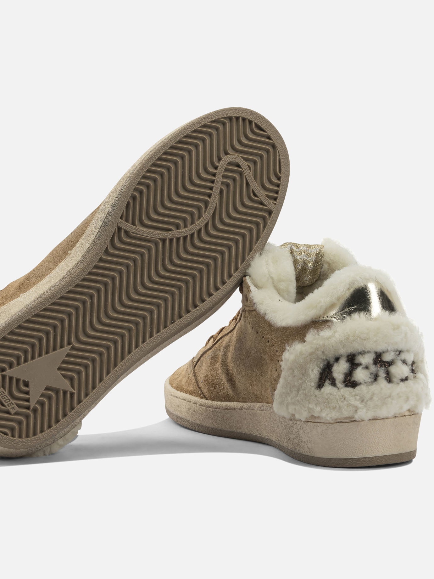 Low top sneakers 72% cow leather 24% ovine leather 3% polyethylene 1% cotton - 100% rubber  Beige - Golden Goose Women | PDP | VIETTI Online Store | Zoom-Modal_5
