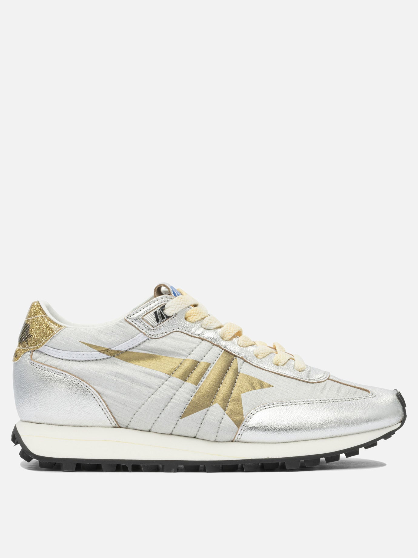 Low top sneakers 48% polyamide 39% goat leather 6% polyurethane 1% polyvinyle - 100% rubber  Silver - Golden Goose Women | PDP | VIETTI Online Store | thumbnail