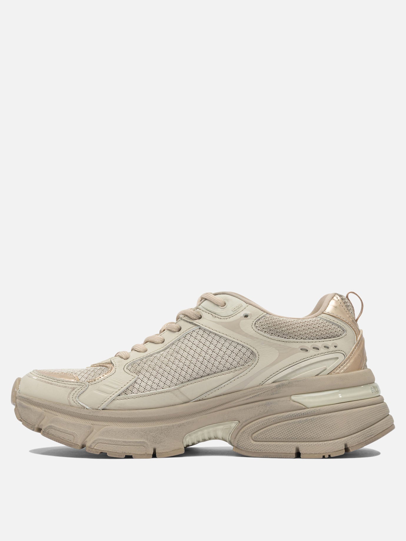 Low top sneakers 49% polyester 30% cow leather 12% polyurethane textile 9% ovine leather - 100% rubber  Grey - Golden Goose Women | PDP | VIETTI Online Store | Zoom-Modal_3
