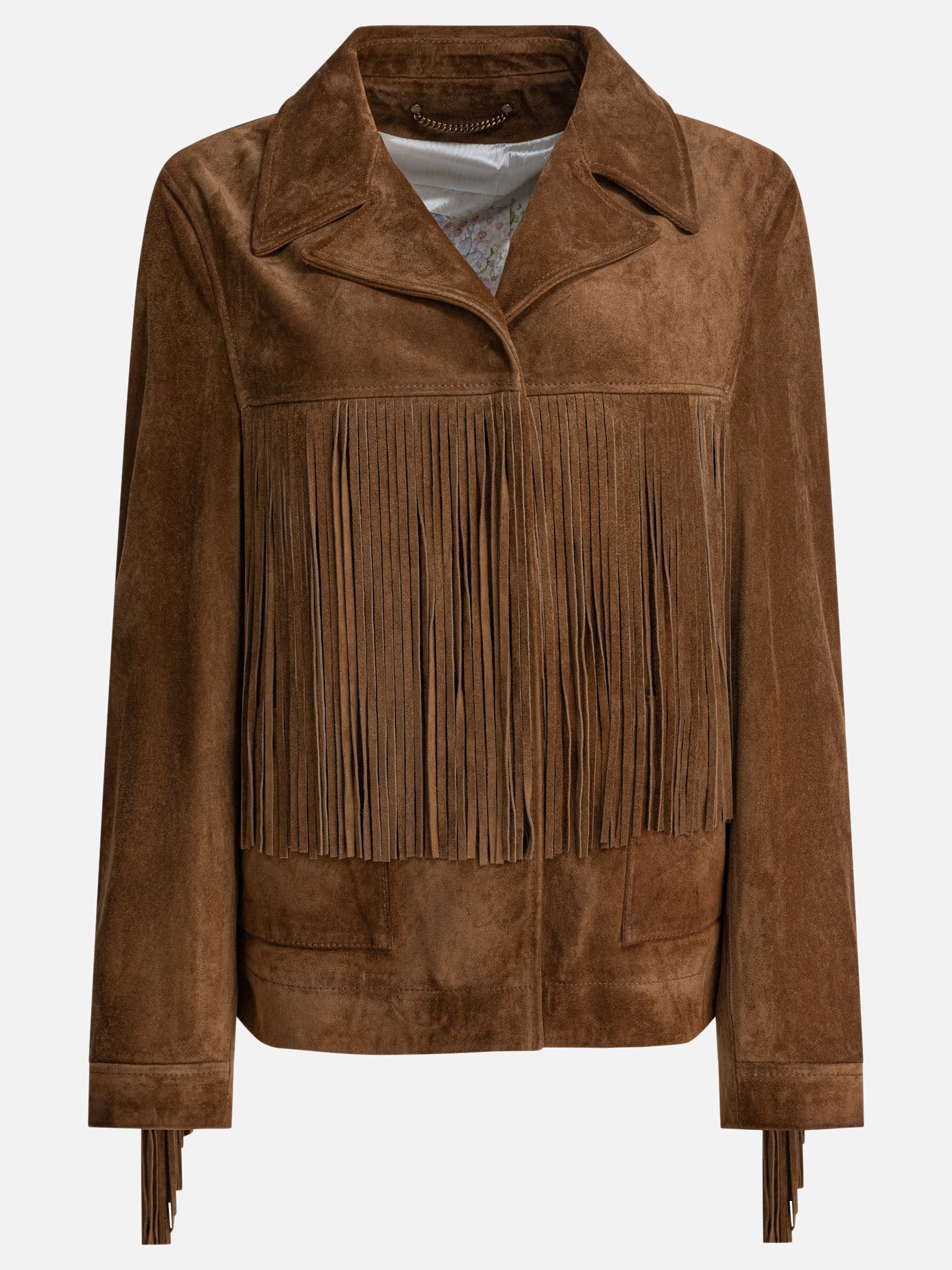Leather jackets Solid colour  Brown - Golden Goose Women | PDP | VIETTI Online Store | thumbnail