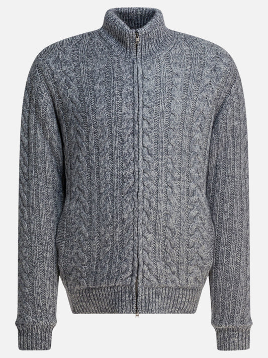 Cardigan Textured knit  Grigio - Herno Uomo | PLP | VIETTI Online Store 
