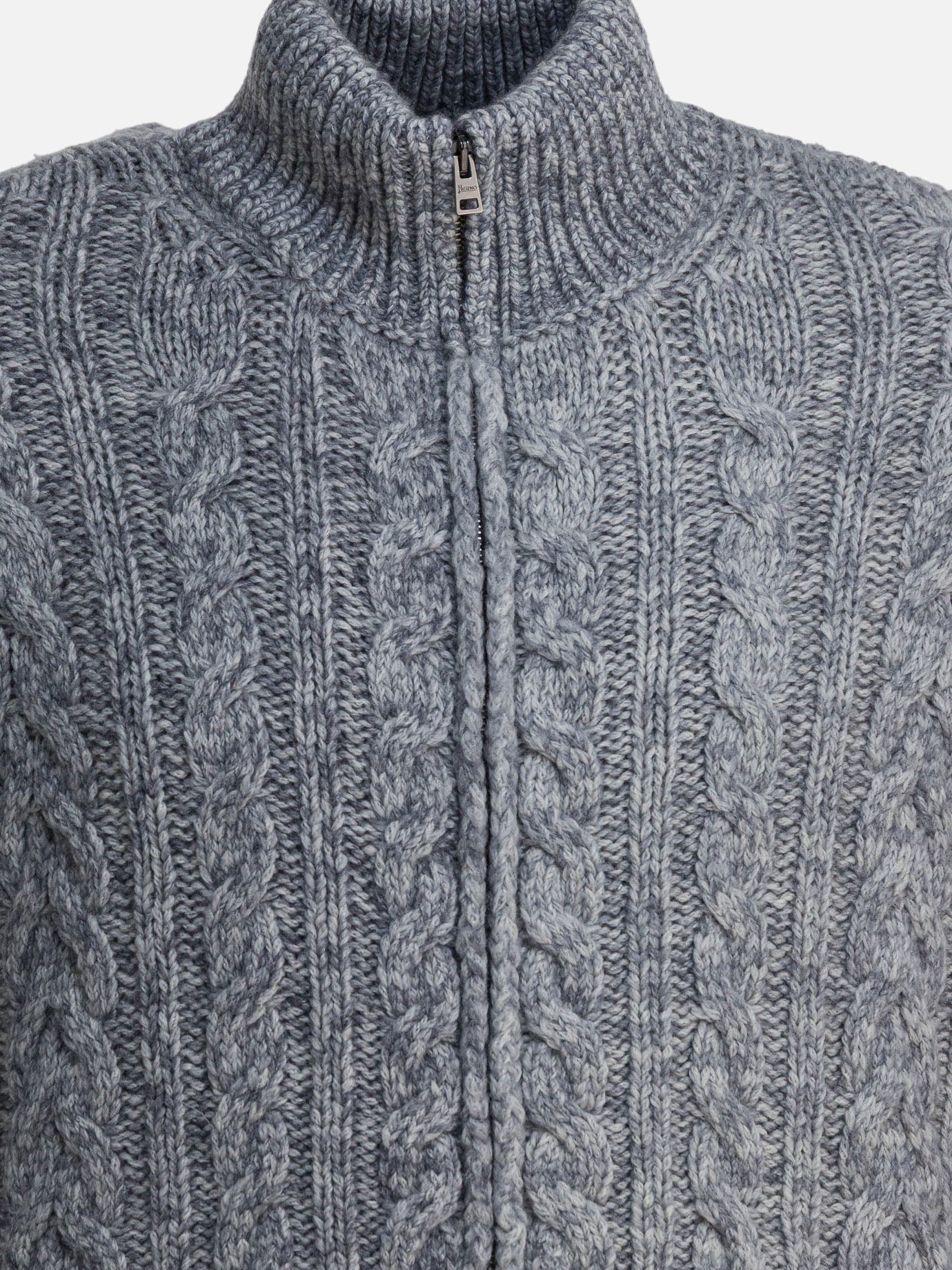 Cardigans Textured knit  Grey - Herno Men | PDP | VIETTI Online Store | Zoom-Modal_3
