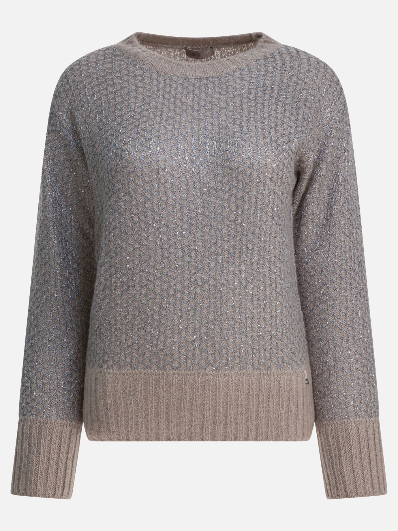 Maglioni girocollo Embellished  Beige - Herno Donna | PDP | VIETTI Online Store | Zoom-Modal
