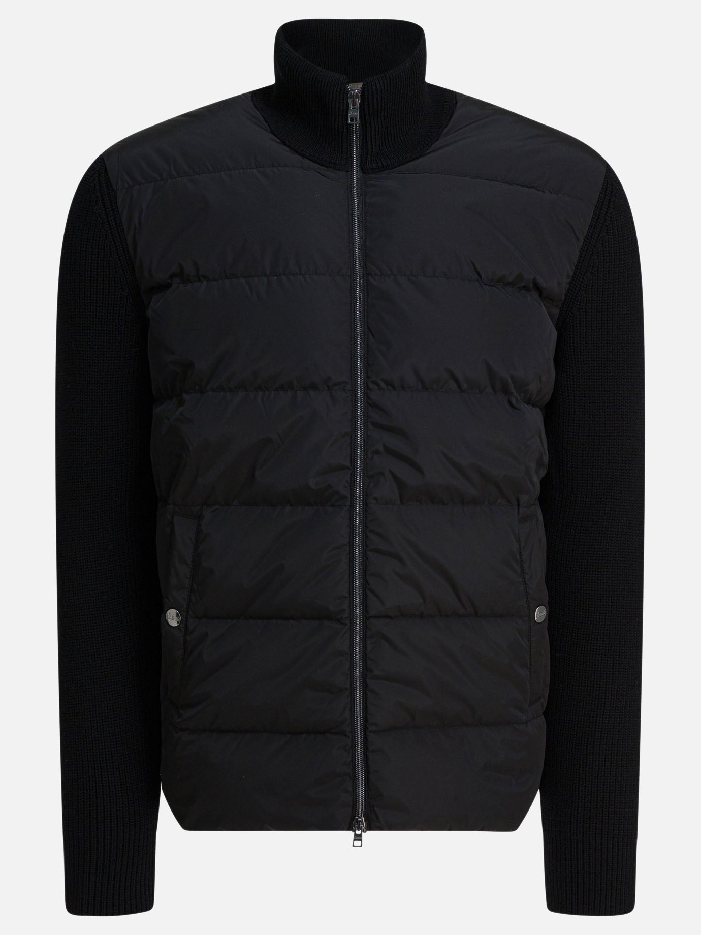 Piumini corti Solid colour  Nero - Herno Uomo | PDP | VIETTI Online Store | thumbnail