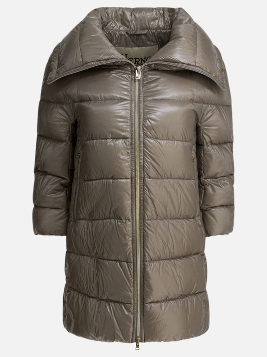 Piumini lunghi Solid colour  Marrone - Herno Donna | PLP | VIETTI Online Store 
