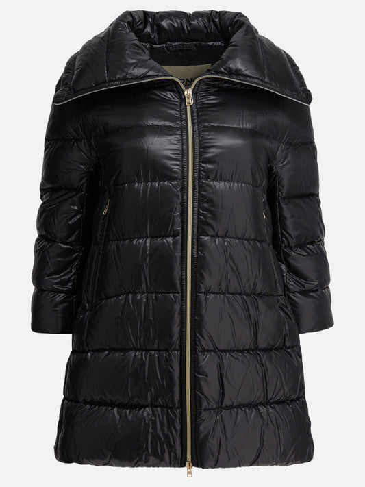 Piumini lunghi Solid colour  Nero - Herno Donna | PLP | VIETTI Online Store 
