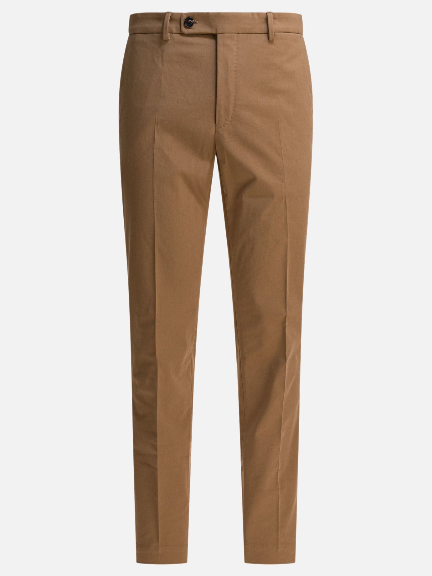 Tailored trousers Solid colour  Beige - Incotex Men | PDP | VIETTI Online Store | thumbnail