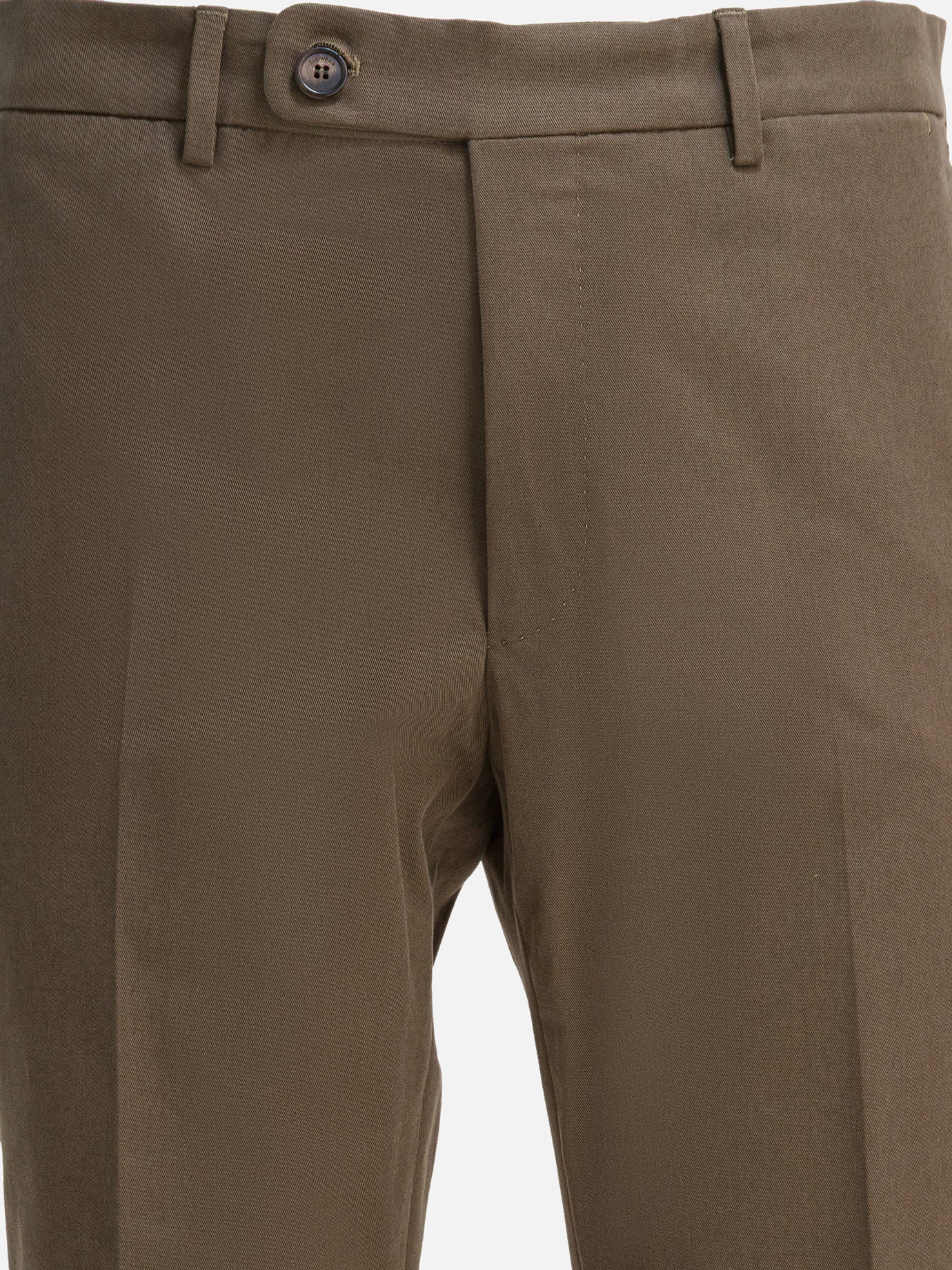 Tailored trousers Solid colour  Brown - Incotex Men | PDP | VIETTI Online Store | thumbnail_3