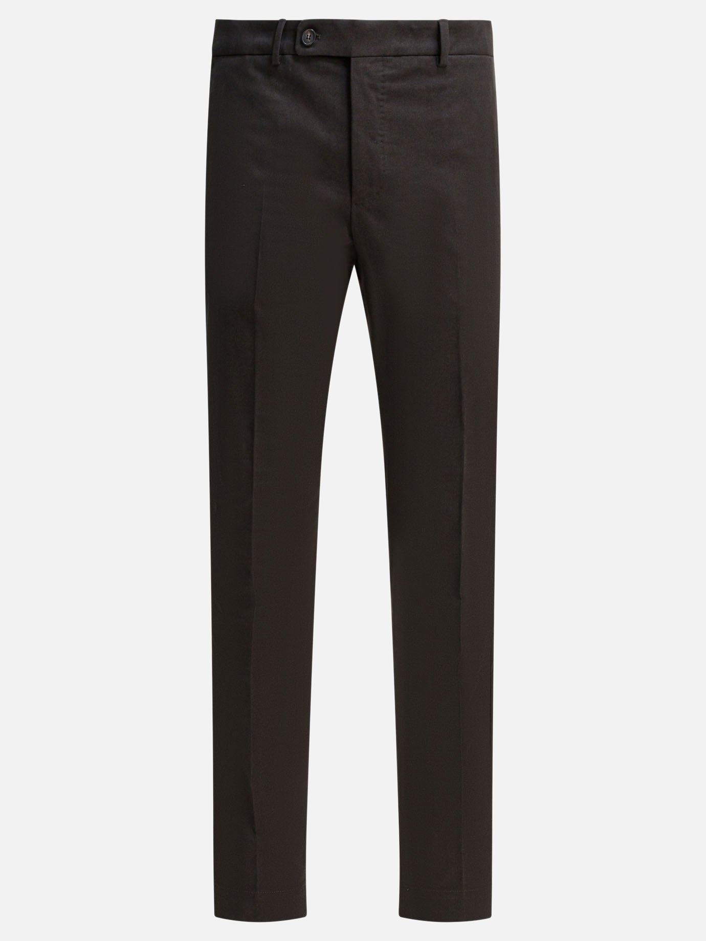 Tailored trousers Solid colour  Brown - Incotex Men | PDP | VIETTI Online Store | Zoom-Modal

