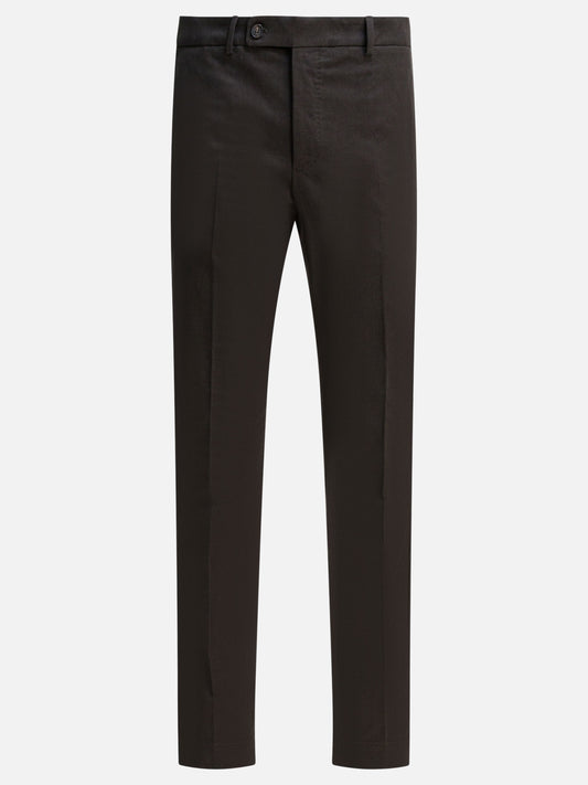 Pantaloni sartoriali Solid colour  Marrone - Incotex Uomo | PLP | VIETTI Online Store 

