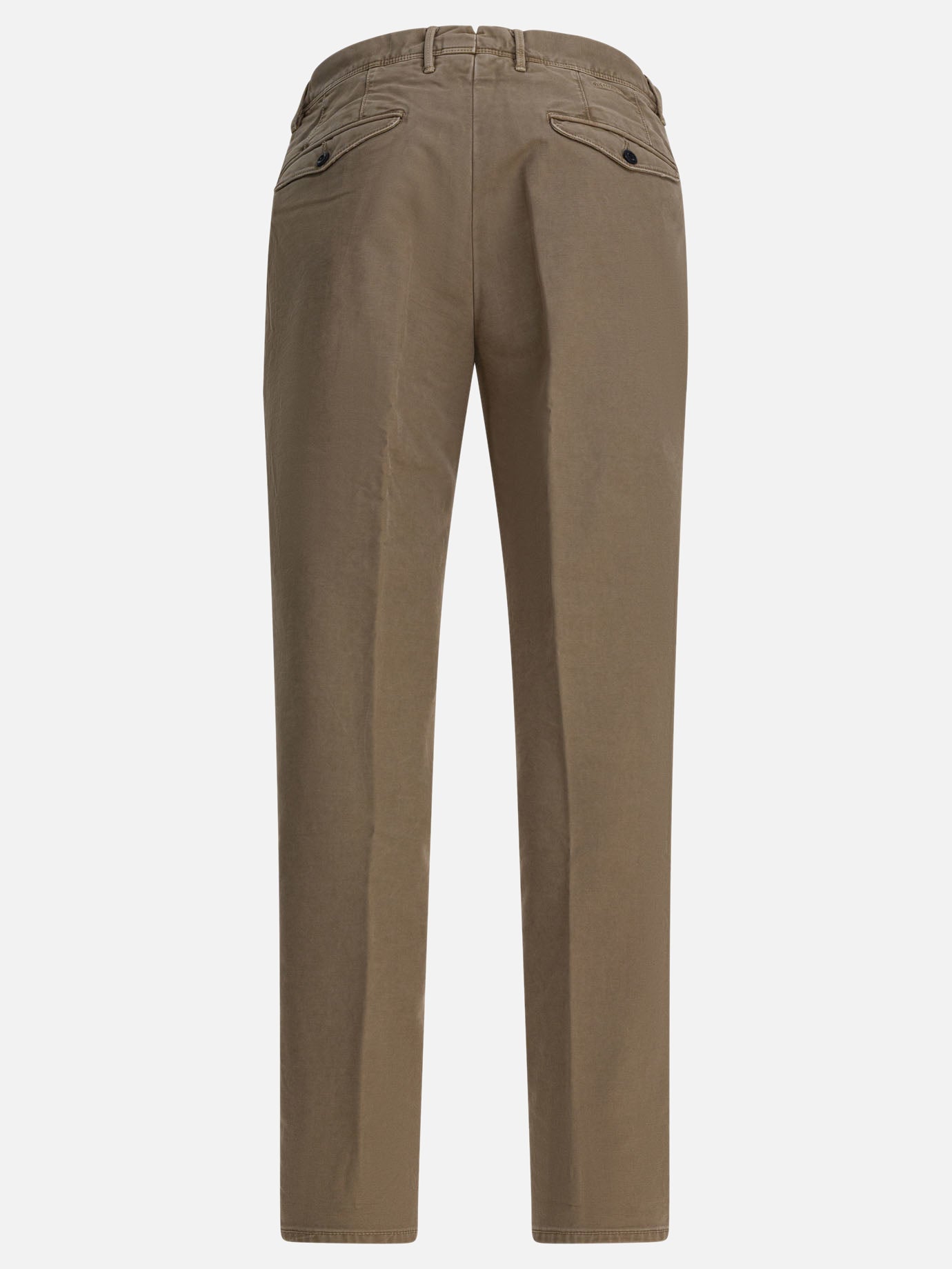 Pantaloni casual Solid colour  Beige - Incotex Slacks Uomo | PDP | VIETTI Online Store | Zoom-Modal_2
