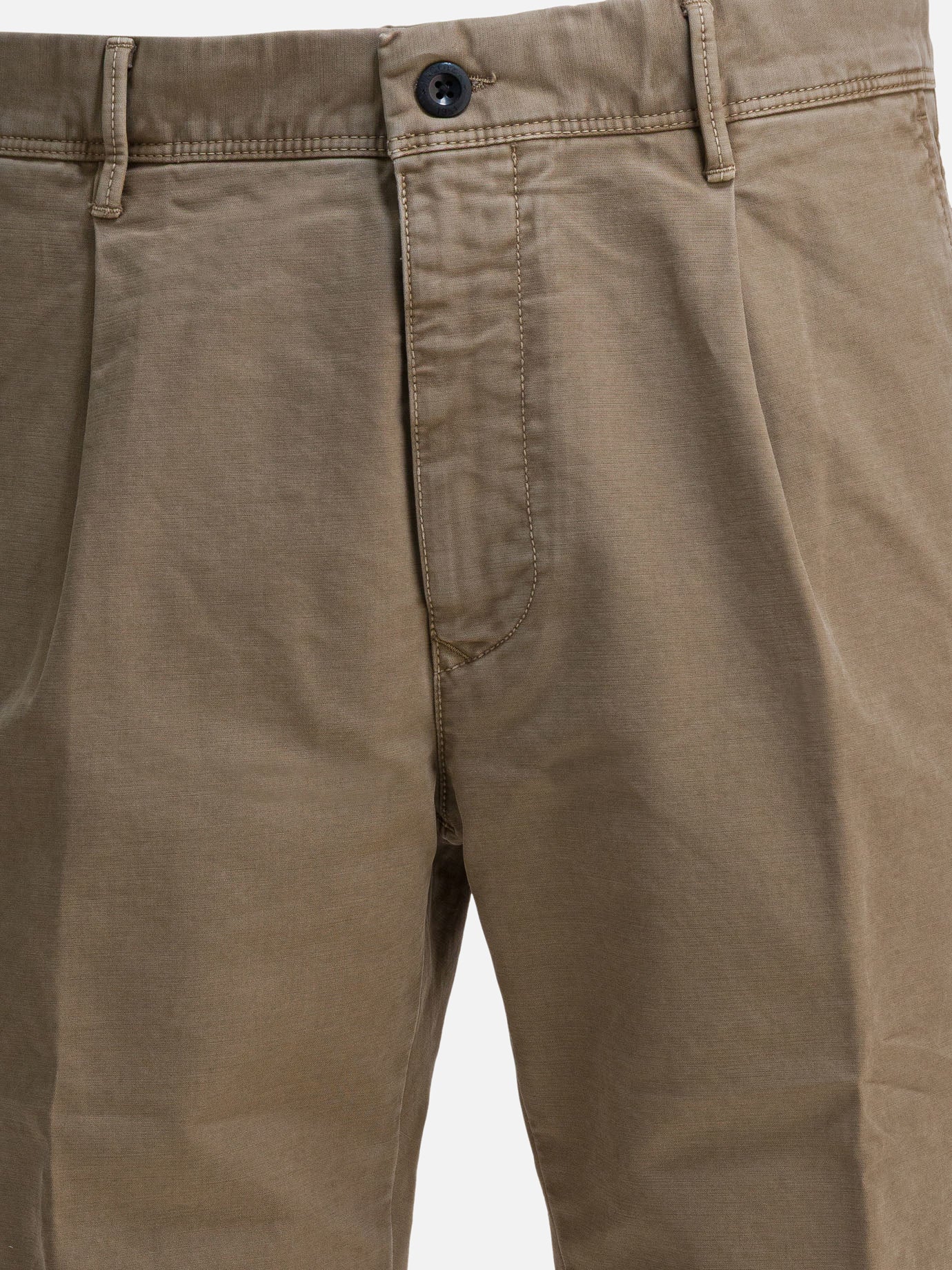 Pantaloni casual Solid colour  Beige - Incotex Slacks Uomo | PDP | VIETTI Online Store | Zoom-Modal_3
