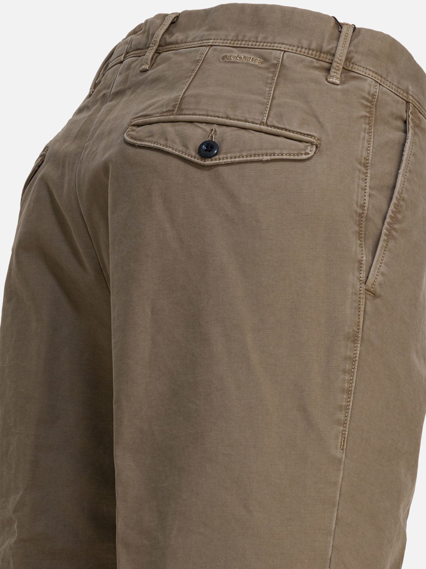 Pantaloni casual Solid colour  Beige - Incotex Slacks Uomo | PDP | VIETTI Online Store | thumbnail_4