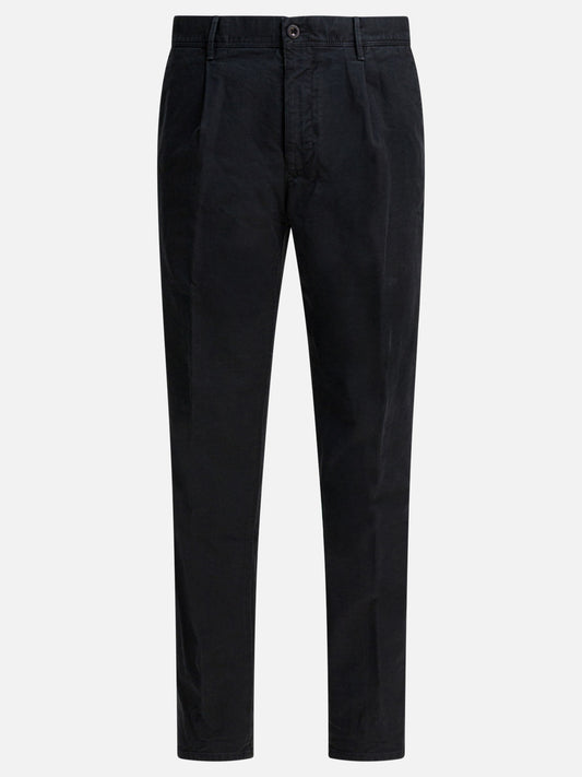 Leisure trousers Solid colour  Black - Incotex Slacks Men | PLP | VIETTI Online Store 

